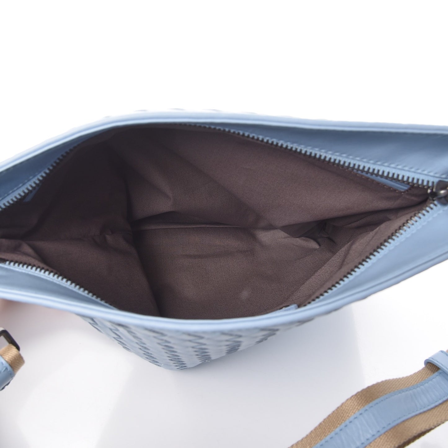Nappa Intrecciato VN Crossbody Messenger Bag Ciel
