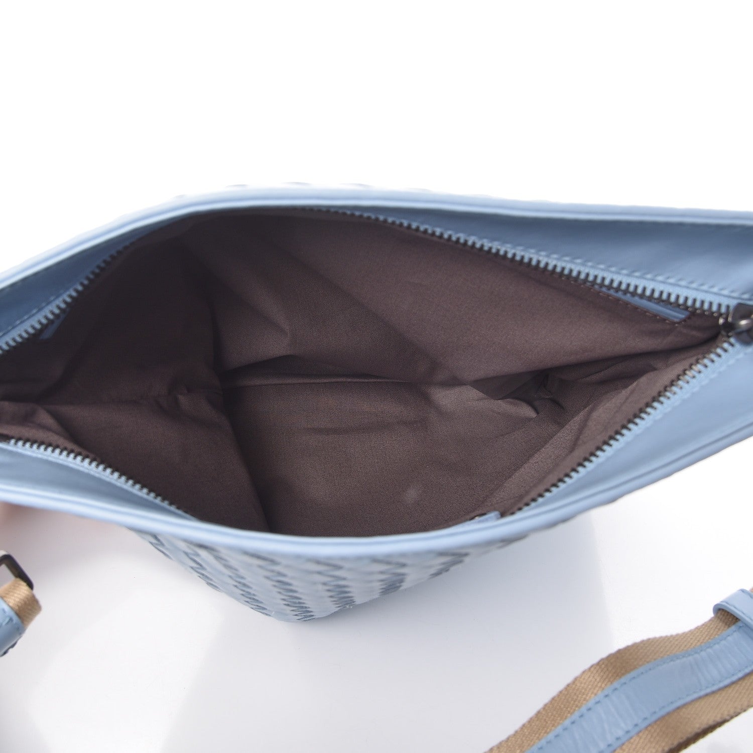 Bottega Veneta Nappa Intrecciato VN Crossbody Messenger Bag Ciel 5 of 8