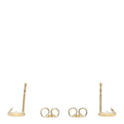 Roberto Coin 18K Rose Gold Diamond .49ctw Bezel Stud Earrings 3 of 4
