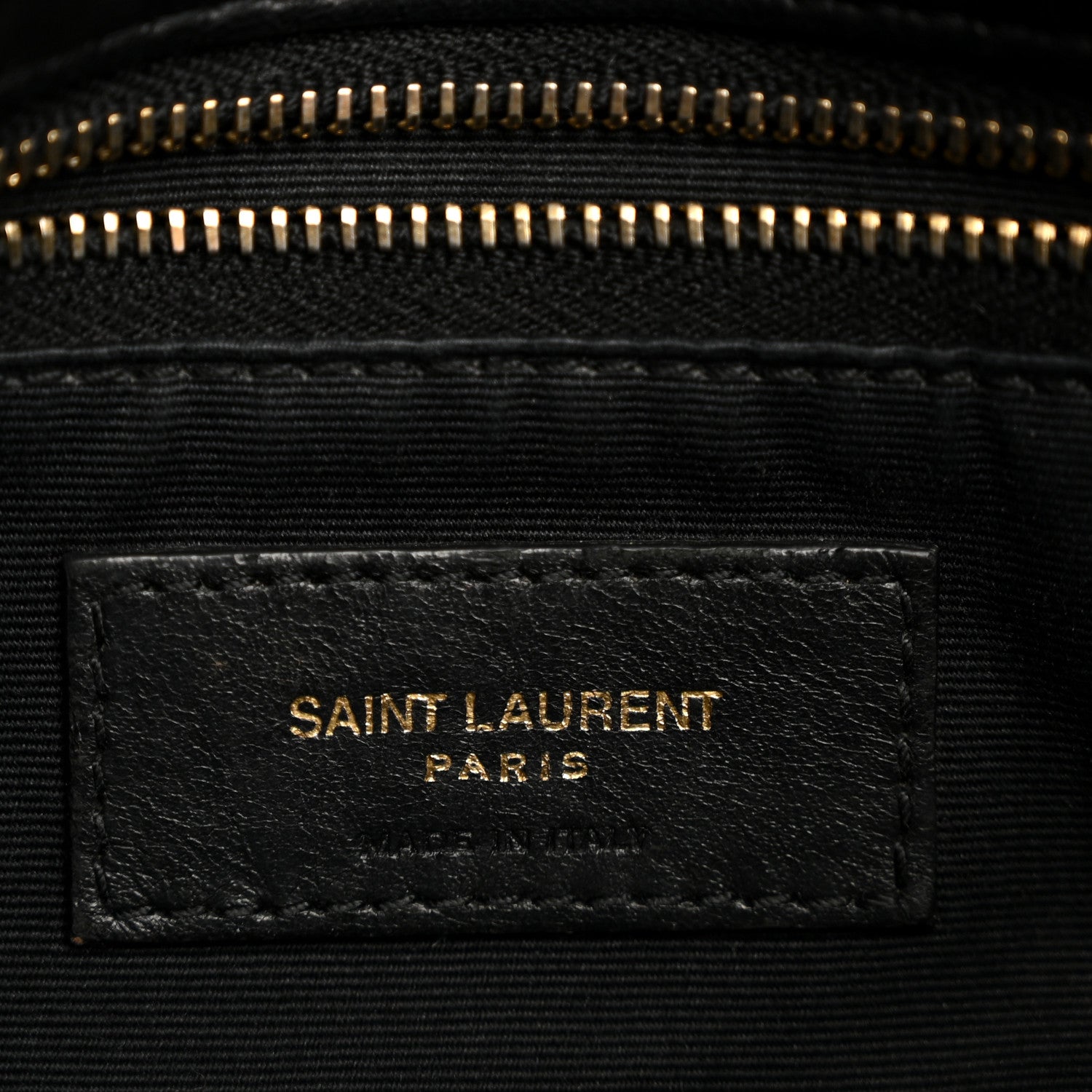 Saint Laurent Lambskin Quilted Small Loulou Puffer Monogram Chain Satchel Black 6 of 13