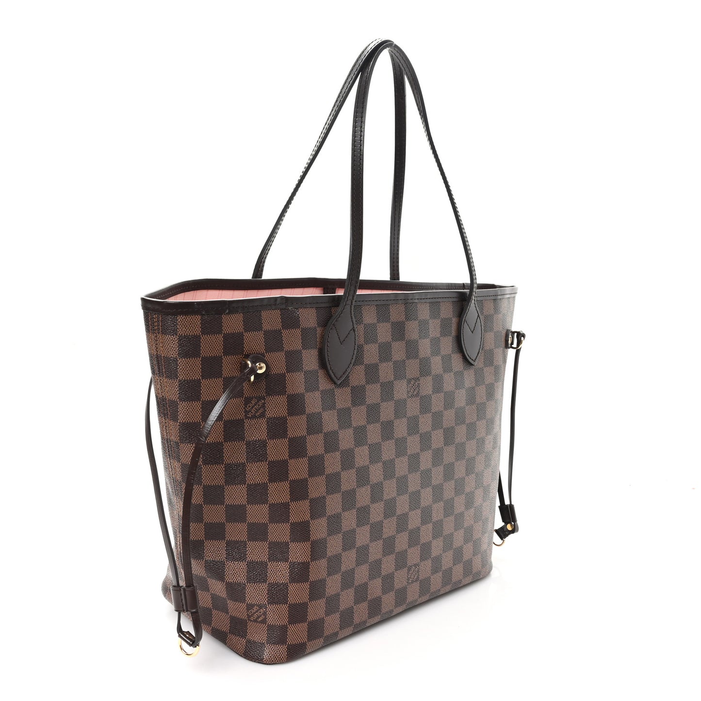 Damier Ebene Neo Neverfull MM Rose Ballerine