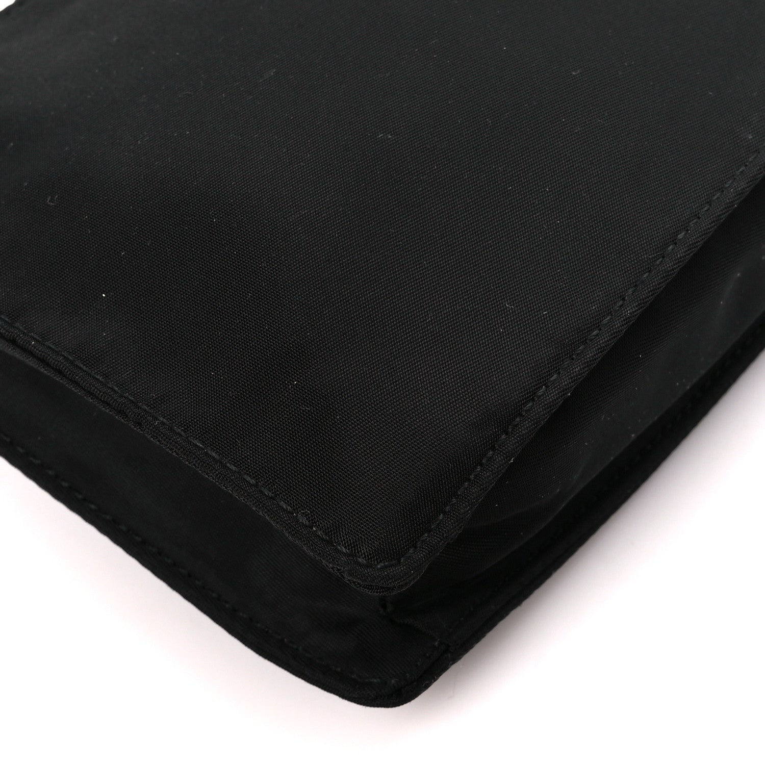Prada Tessuto Nylon Saffiano Pochette Black 9 of 12