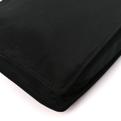 Prada Tessuto Nylon Saffiano Pochette Black 9 of 12