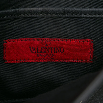 Valentino Garavani Vitello Medium Rockstud Flip Lock Crossbody Bag Black 6 of 9