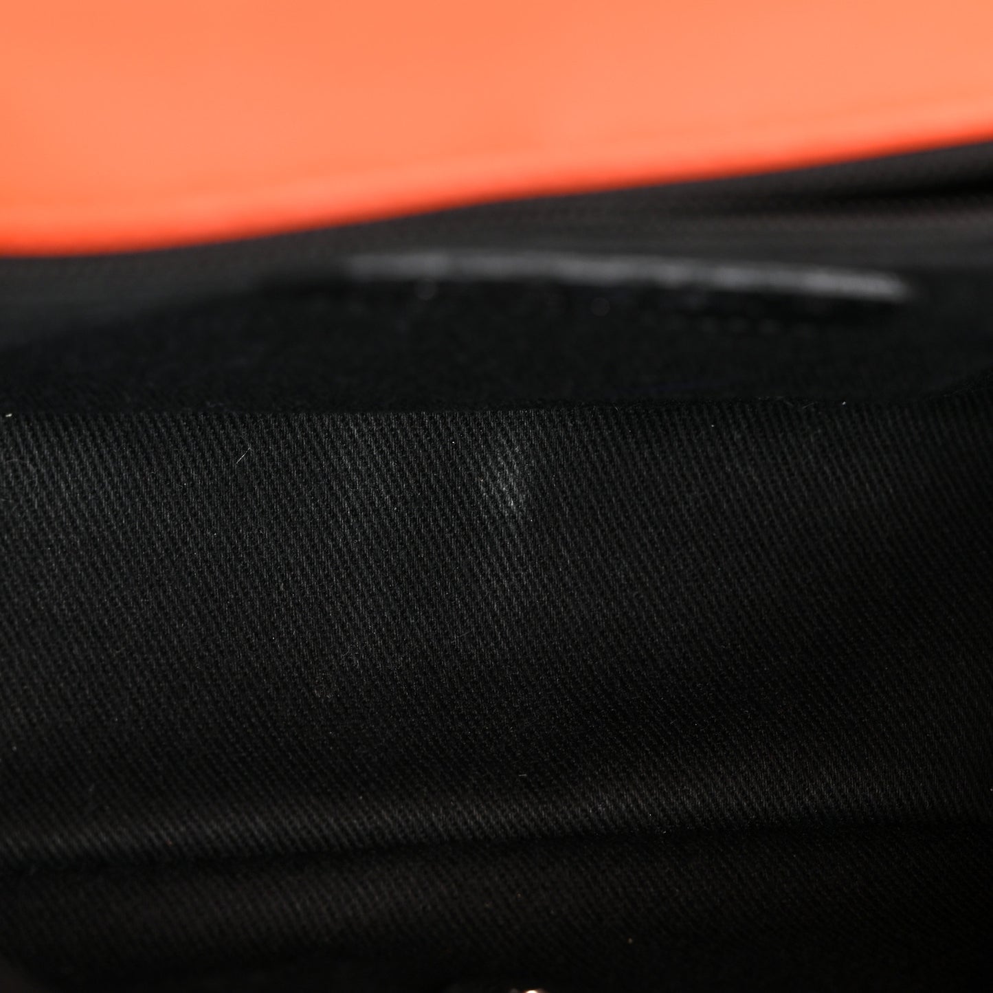 Patent Quilted Small Coco Shine Flap Orange