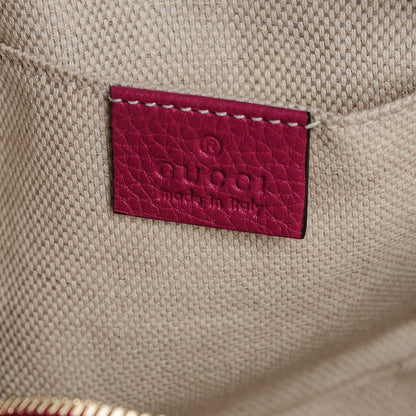 Gucci Pebbled Calfskin Small Soho Disco Bag Bright Bougainvillea 6 of 7