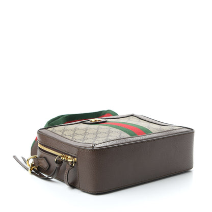 Gucci GG Supreme Monogram Web Small Ophidia Top Handle Shoulder Bag Brown 4 of 10