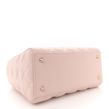 Christian Dior Lambskin Cannage Medium Lady Dior Light Pink 4 of 10