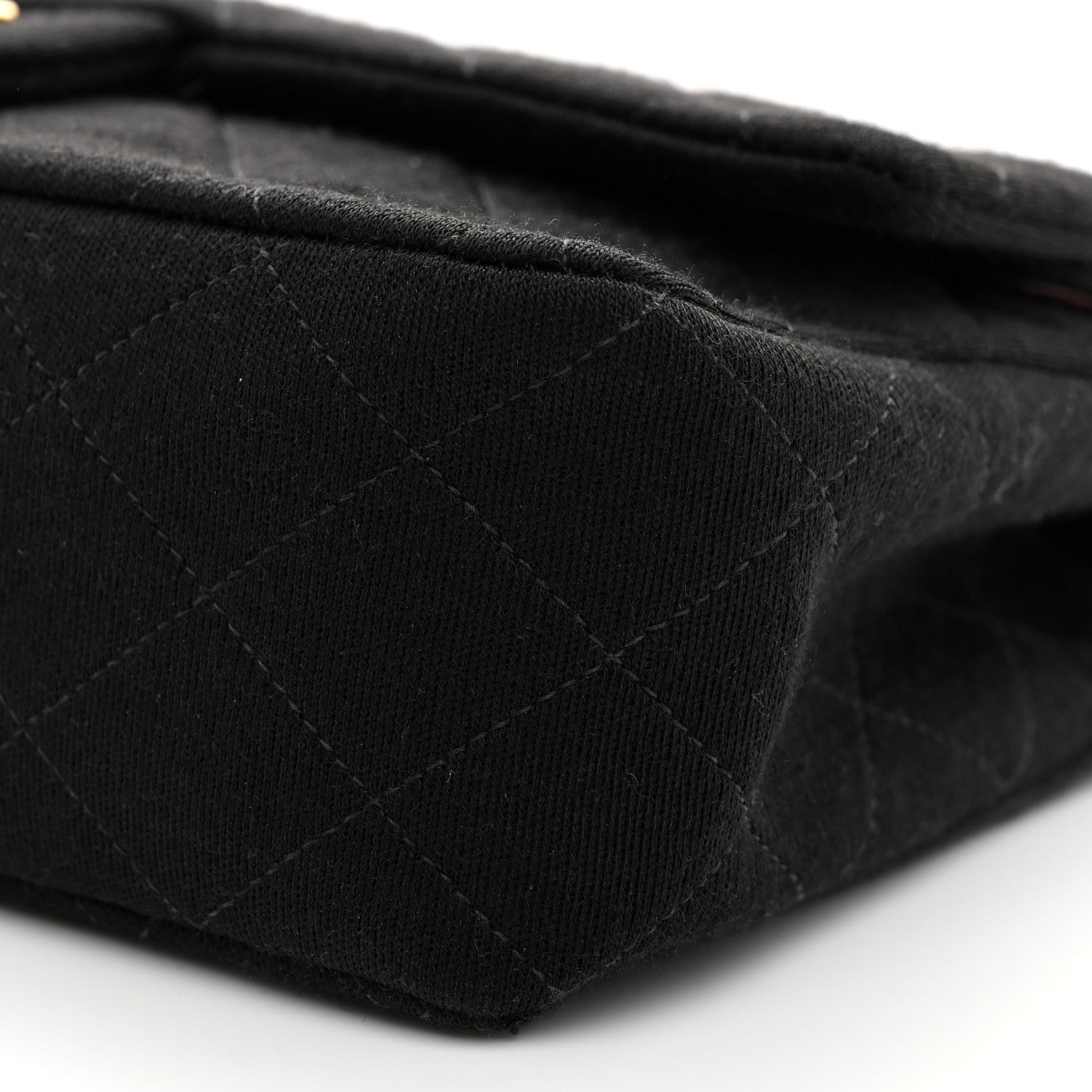 Chanel Jersey Quilted Small Double Flap Black 10 of 10