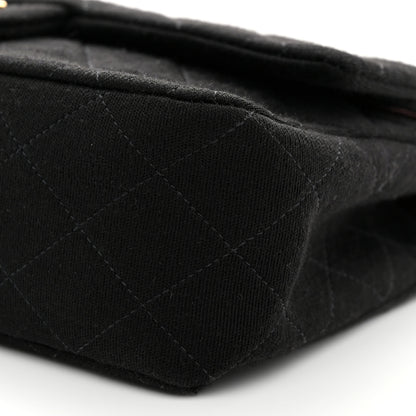 Chanel Jersey Quilted Small Double Flap Black 10 of 10