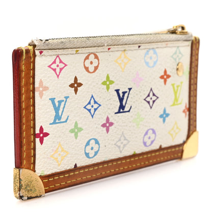 Louis Vuitton Monogram Multicolor Key Pouch White 4 of 7