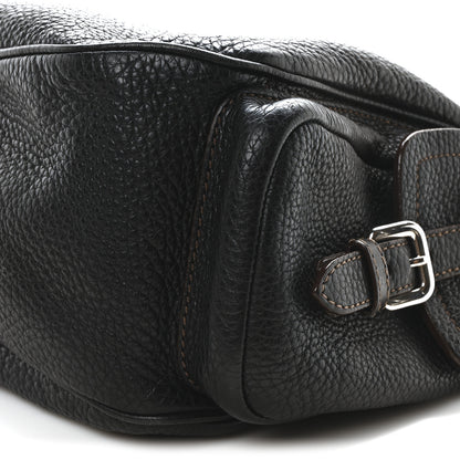 Prada Vitello Daino Side Pocket Tote Black 9 of 9