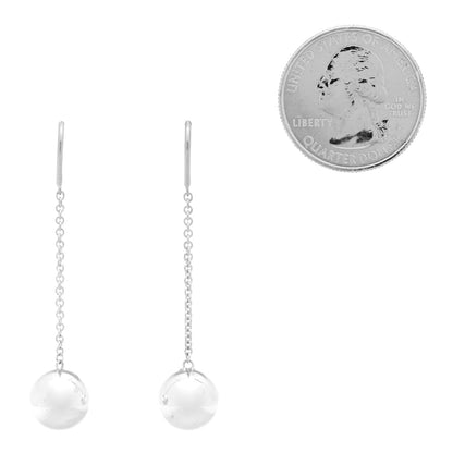 Tiffany Sterling Silver 10mm HardWear Ball Drop Earrings 2 of 4