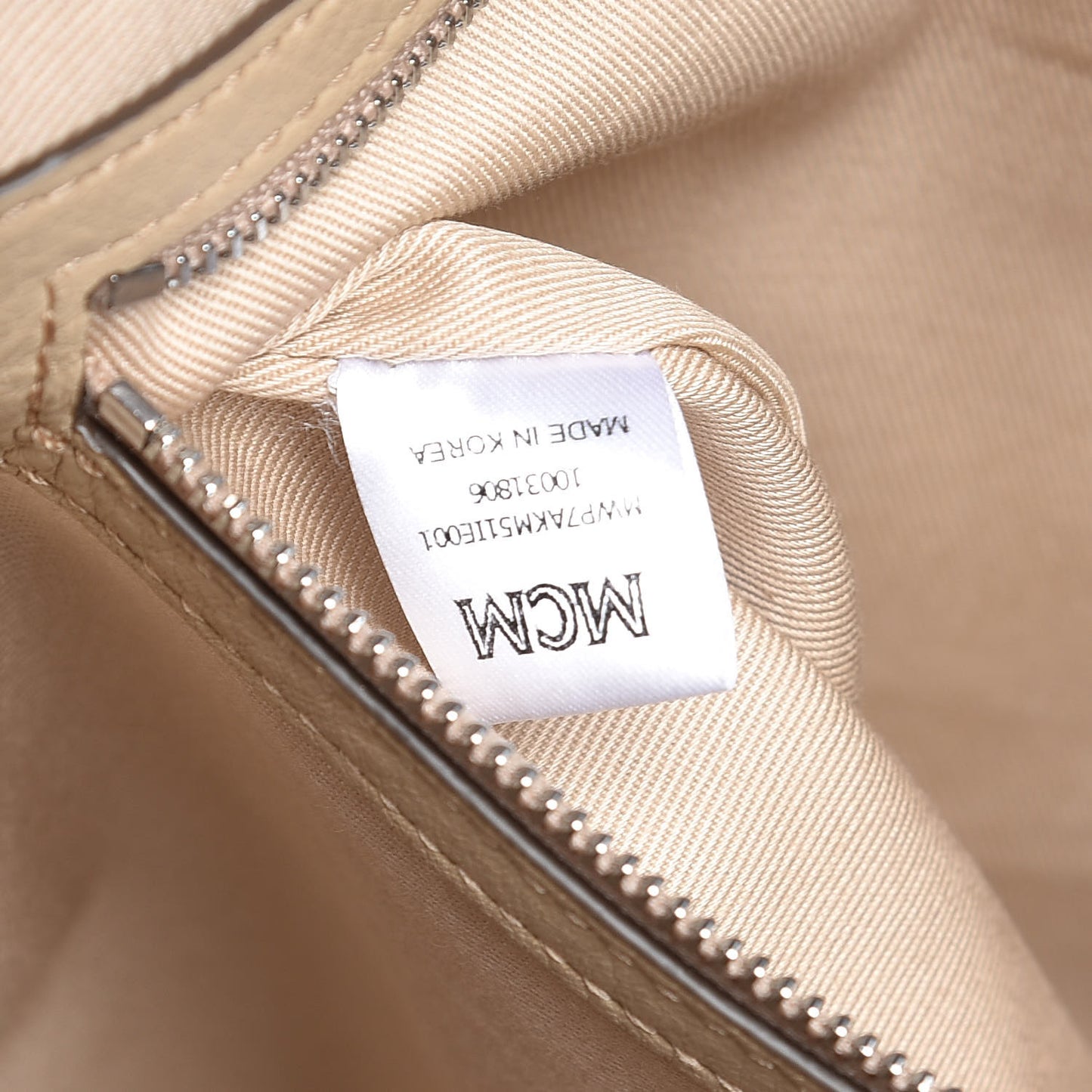 Calfskin Ottomar Monogram Medium Klara Top Zip Tote New Beige
