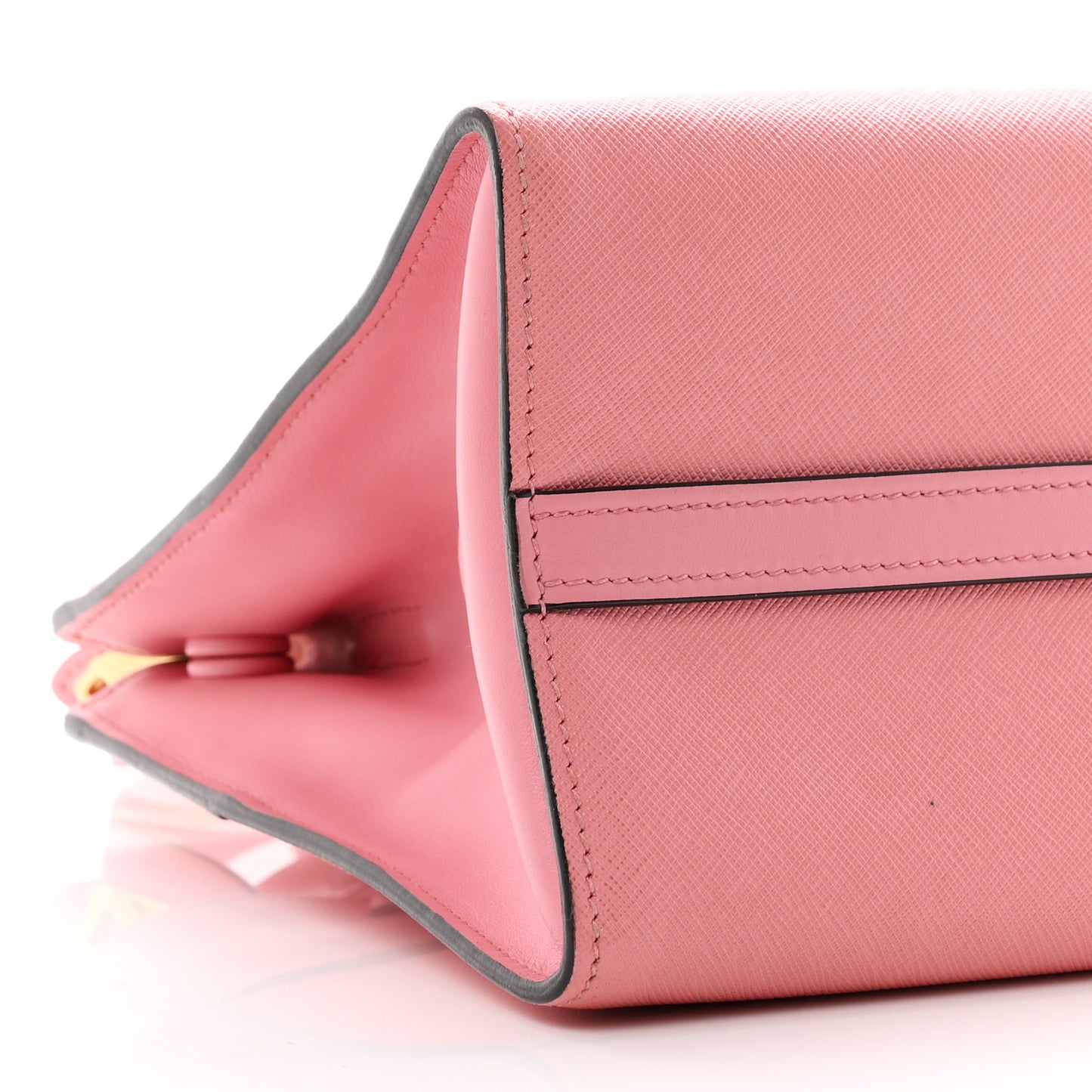 Saffiano City Calfskin Small Paradigme Bag Petalo