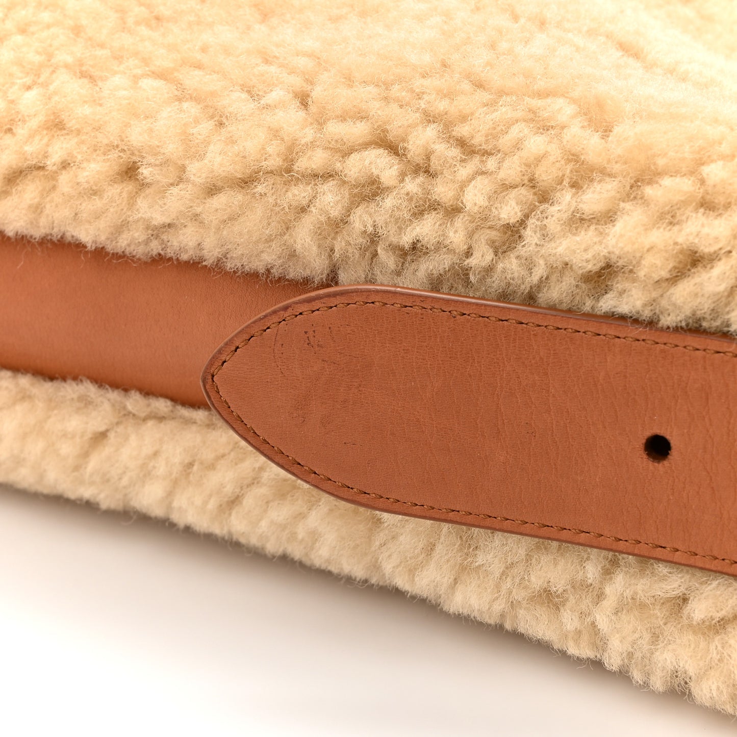Shearling Tote Natural