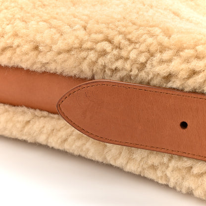 Saint Laurent Shearling Tote Natural 14 of 15