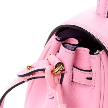 Versace Grained Calfskin Small La Medusa Top Handle Bag Pink 12 of 13