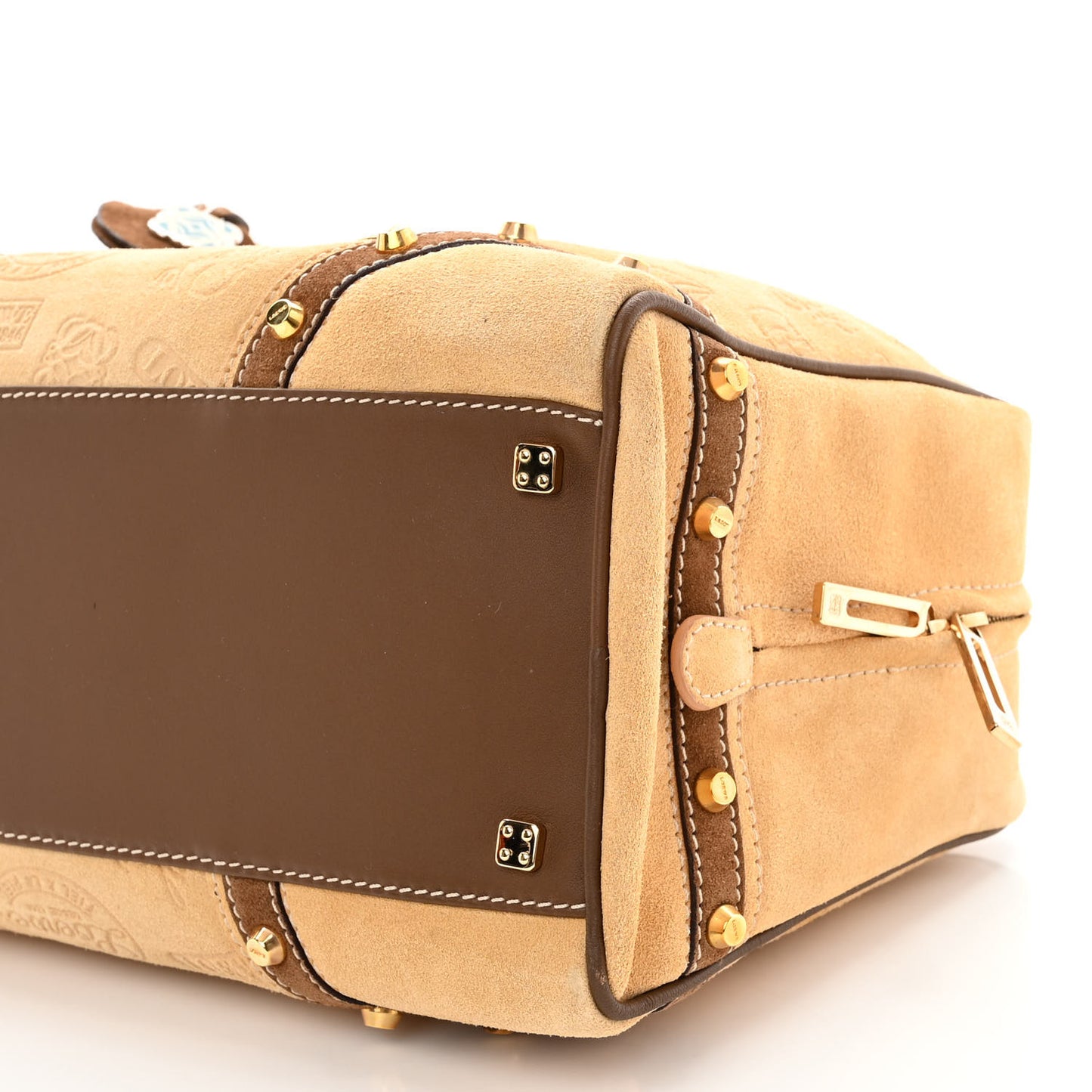 Suede Embellished 160 Anniversary Amazona Beige Brown