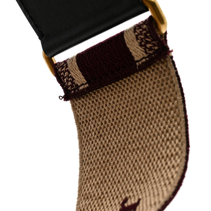 Christian Dior Canvas Embroidered Shoulder Strap Burgundy 6 of 7