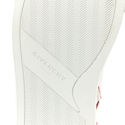 Givenchy Calfskin Reverse Logo Urban Street Sneakers 37.5 White Red 6 of 9