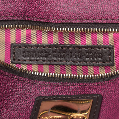 Fendi Zucca Spalmati Medium Roll Tote Tobacco Fuxia 7 of 17
