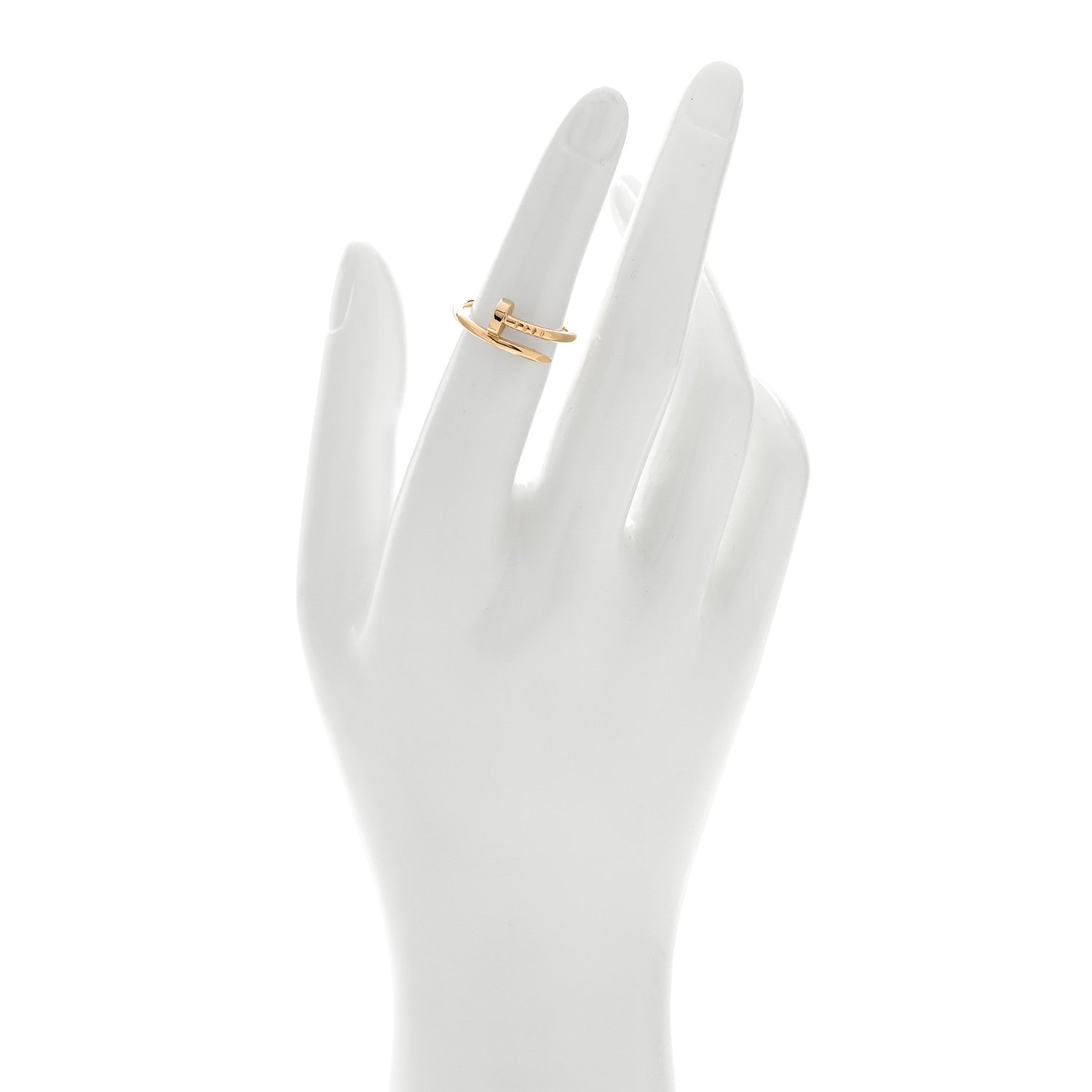 Cartier 18K Yellow Gold Small Juste Un Clou Ring 50 5.25 2 of 5
