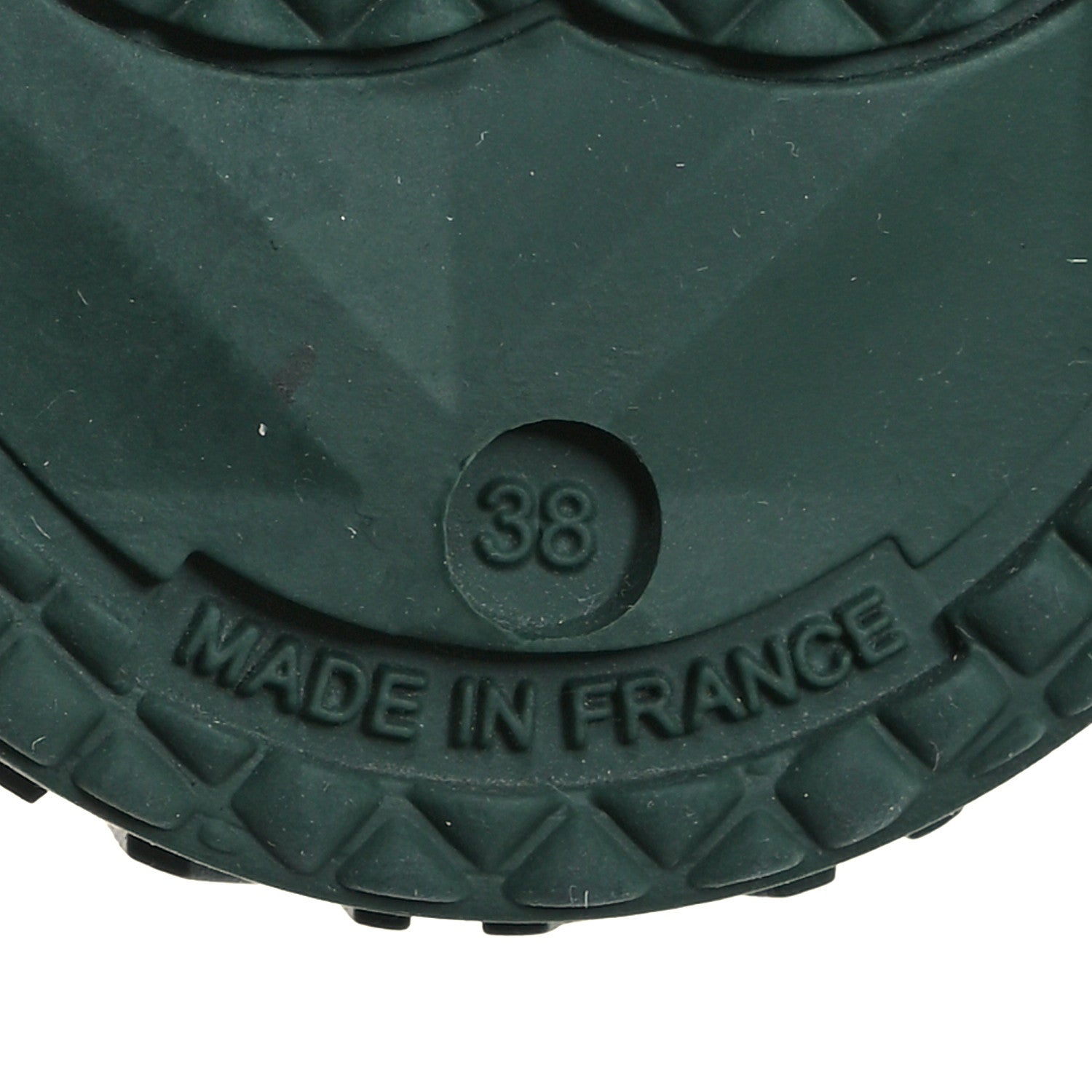 Chanel Rubber CC Short Rain Boots 38 Dark Green 7 of 8