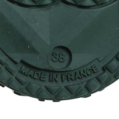 Chanel Rubber CC Short Rain Boots 38 Dark Green 7 of 8