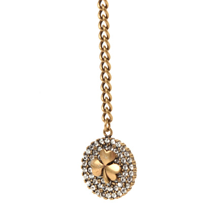 Christian Dior Metal Crystal Star J'Adior Long Necklace Aged Gold 4 of 5