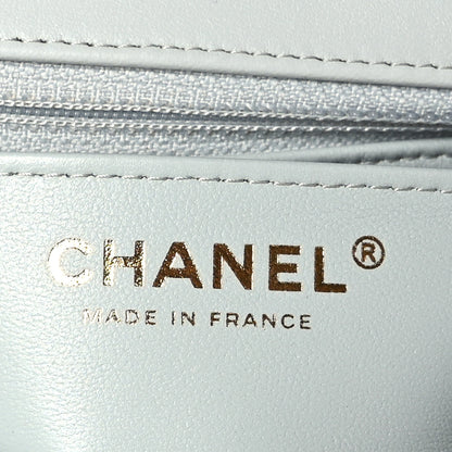 Chanel Lambskin Quilted Mini Rectangular Flap Grey 6 of 9
