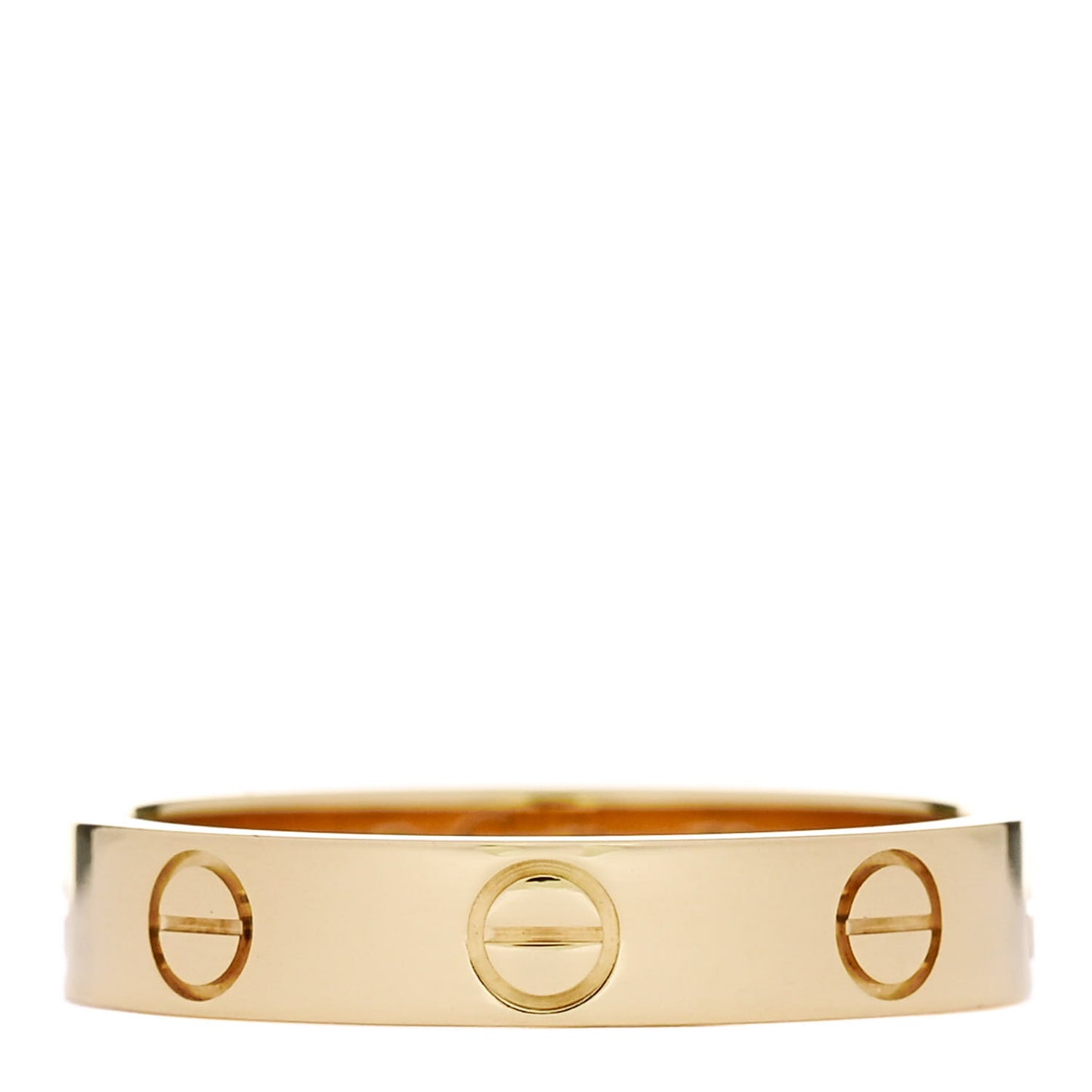 18K Yellow Gold 3.5mm LOVE Wedding Band Ring 52 6