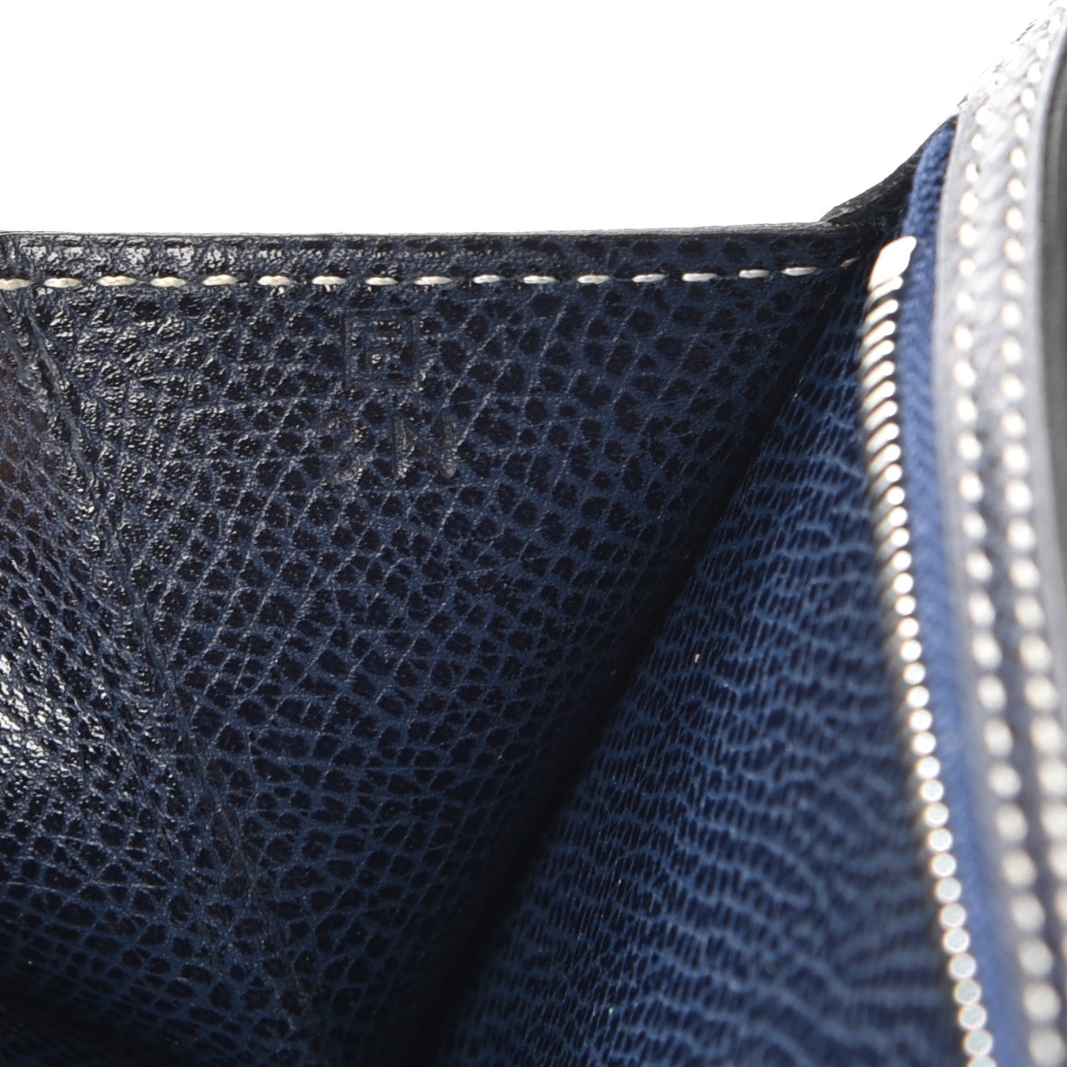 Hermes Courchevel Bearn Wallet in Bleu Indigo 7 of 7