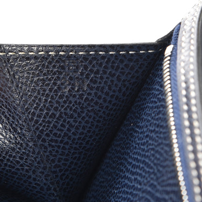 Hermes Courchevel Bearn Wallet in Bleu Indigo 7 of 7