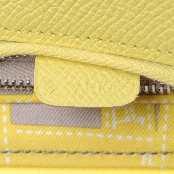 Hermes Epsom Silk'In Wallet Soufre Sulfur 9 of 9