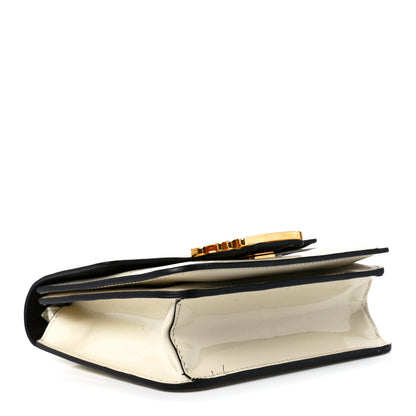 Fendi Vitello Vernice Mou Karligraphy Crossbody Bag Latte 4 of 13