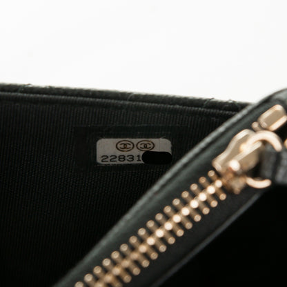 Chanel Caviar Quilted Golden Class Wallet On Chain WOC Black 8 of 8