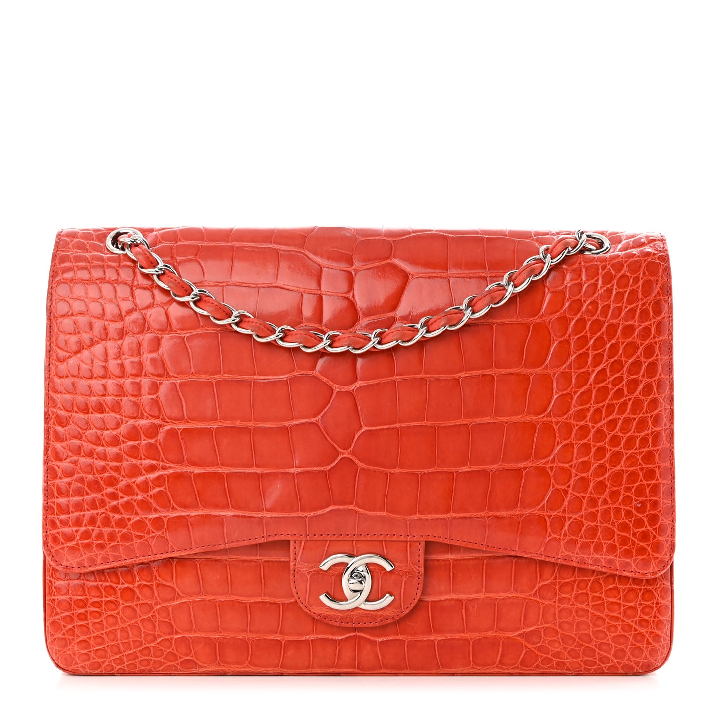 Alligator Maxi Double Flap Red