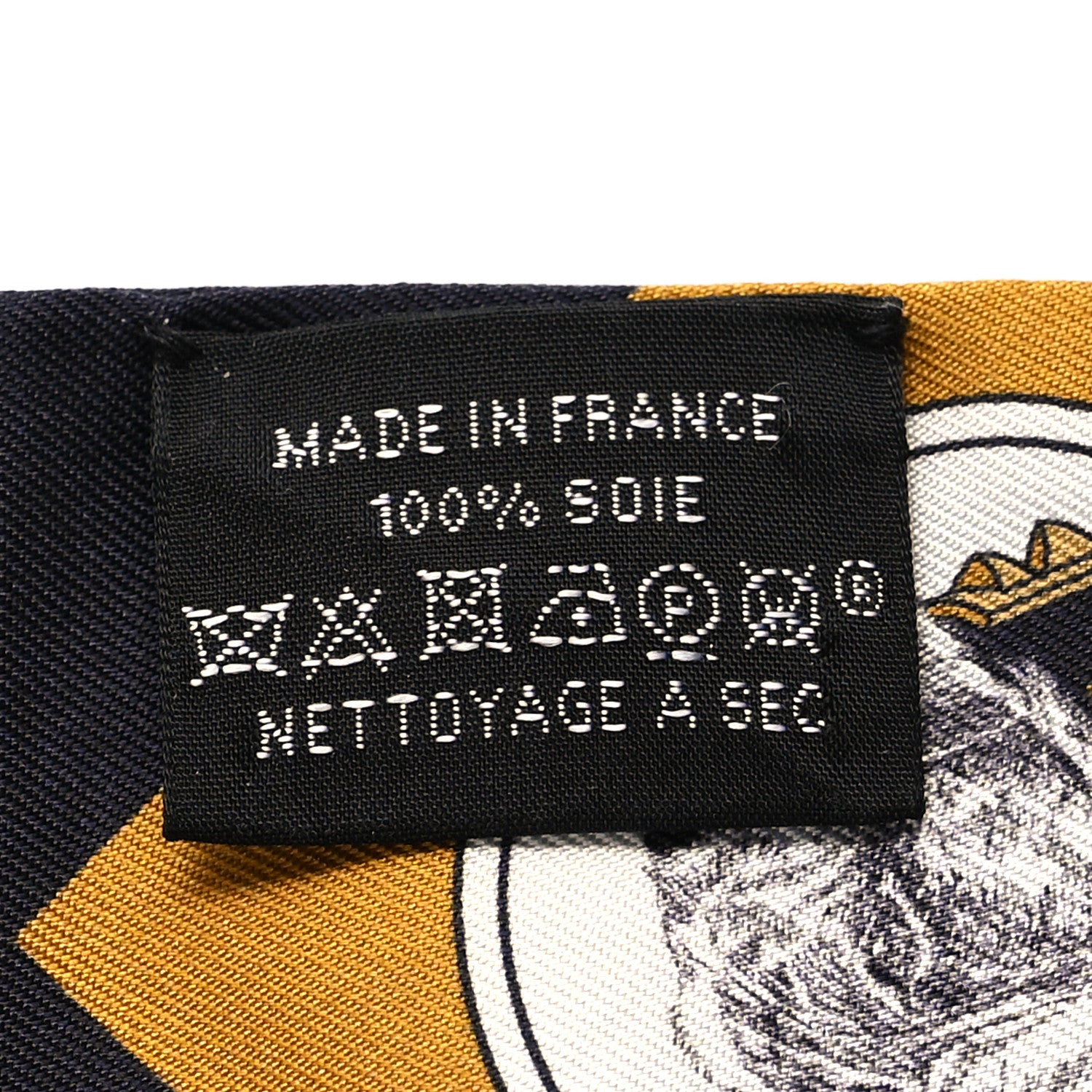 Hermes Silk Colliers Et Chiens Twilly Black Gold White 3 of 4