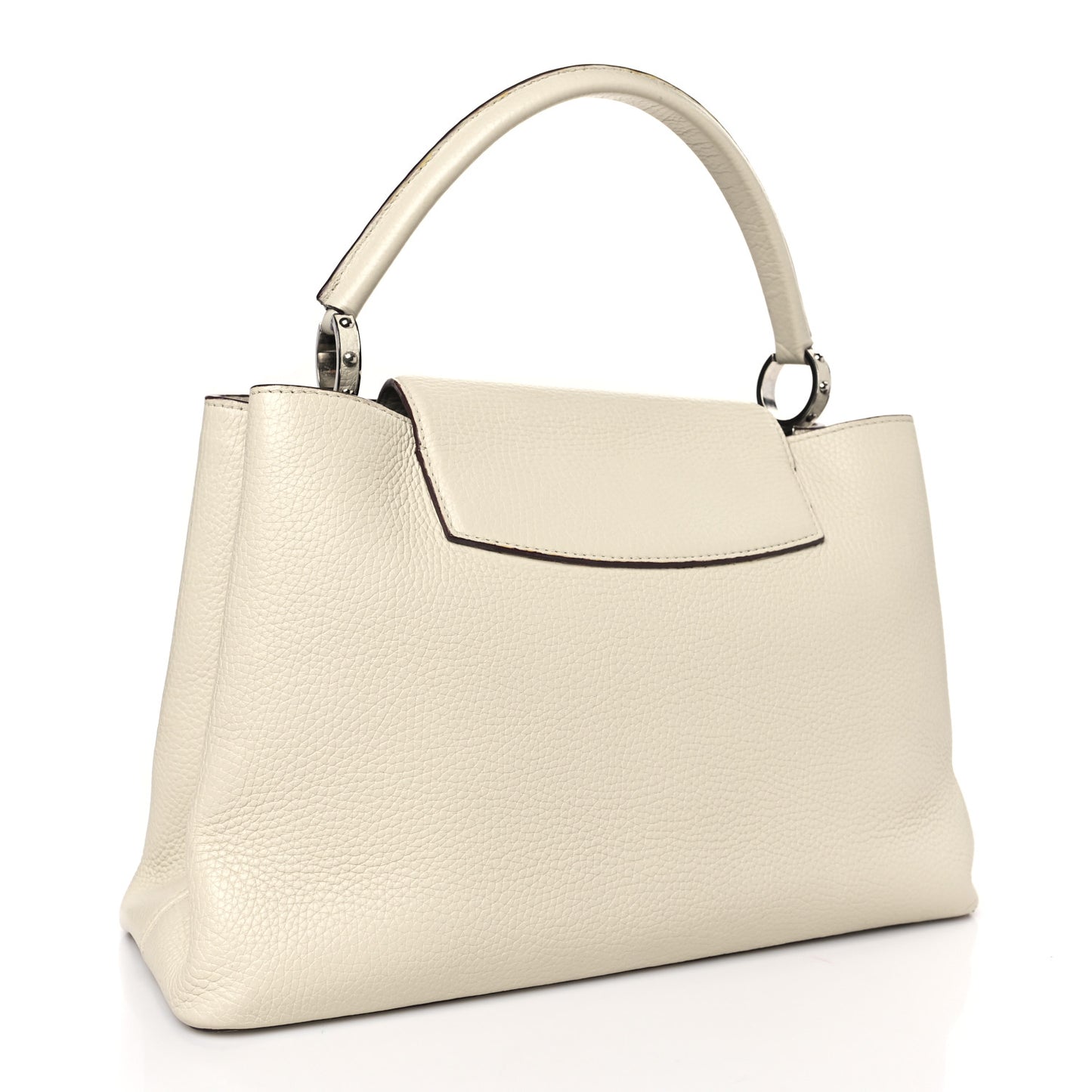 Taurillon Capucines MM Blanc Casse