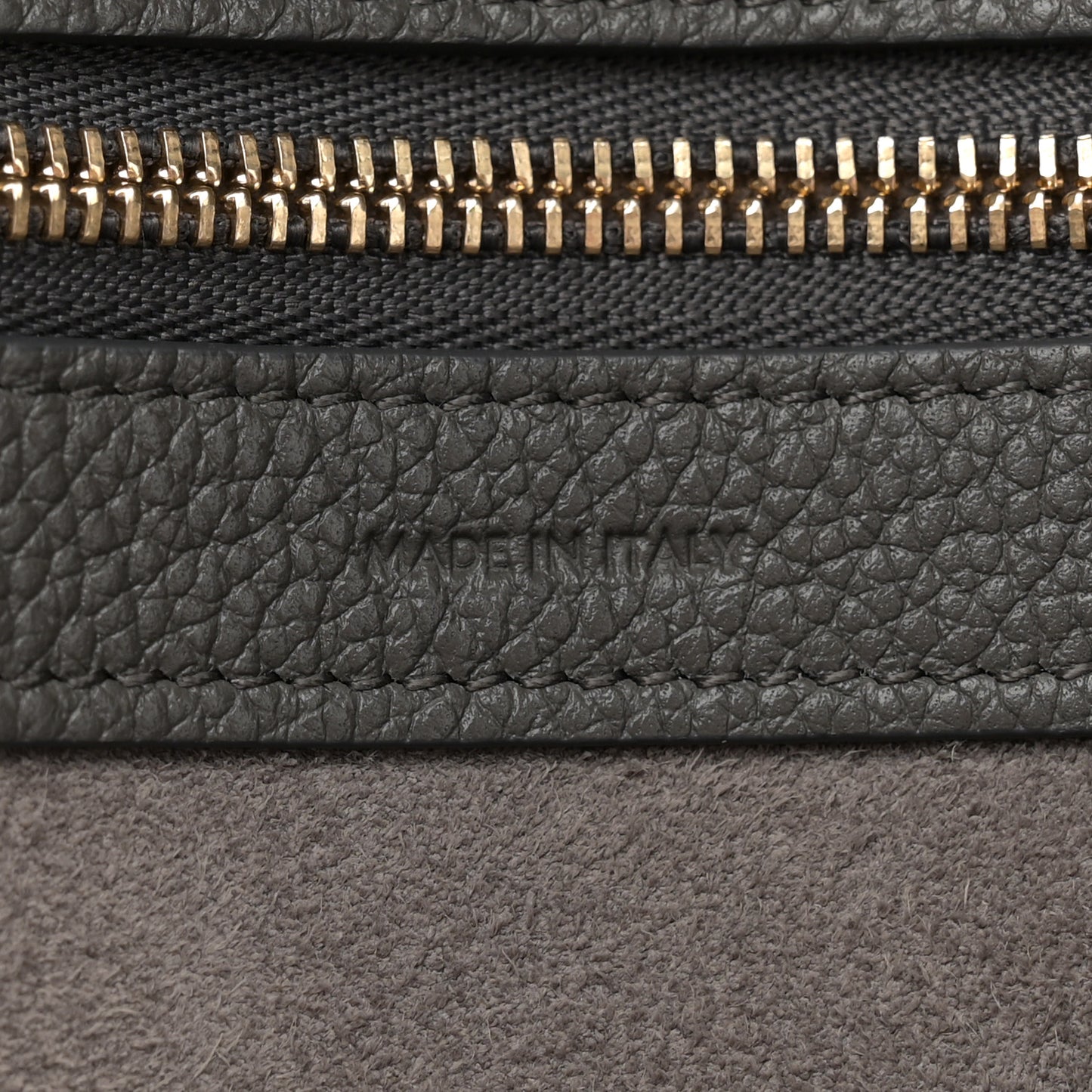 Soft Grained Calfskin Medium Belt Cabas Phantom Grey