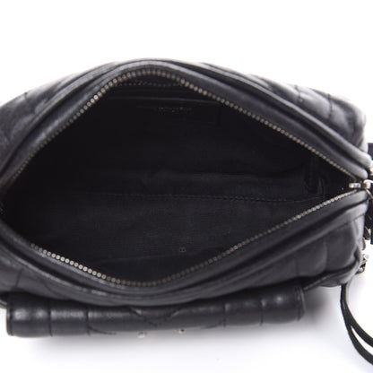 Saint Laurent Lambskin Matelasse Monogram East West Rider Bag Black 5 of 11