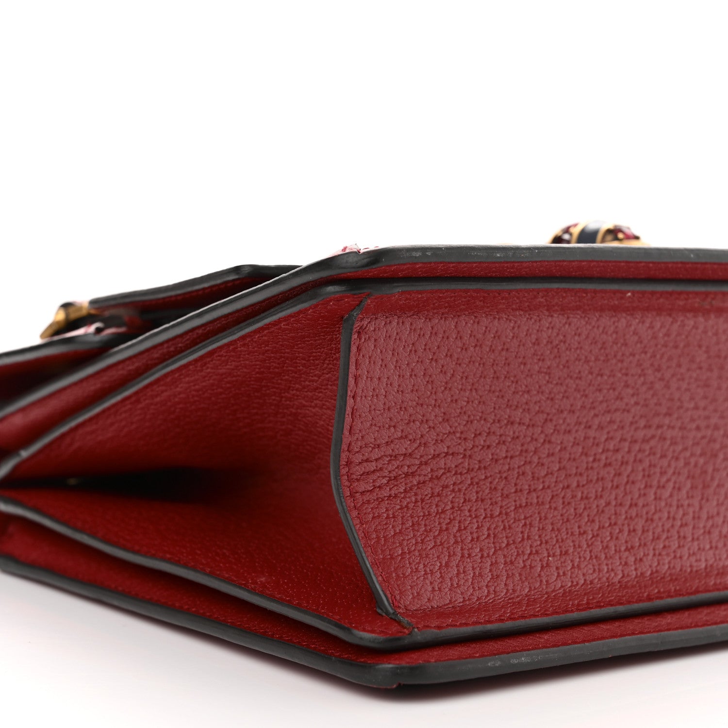 Gucci GG Supreme Monogram Small Queen Margaret Top Handle Bag Red 9 of 10