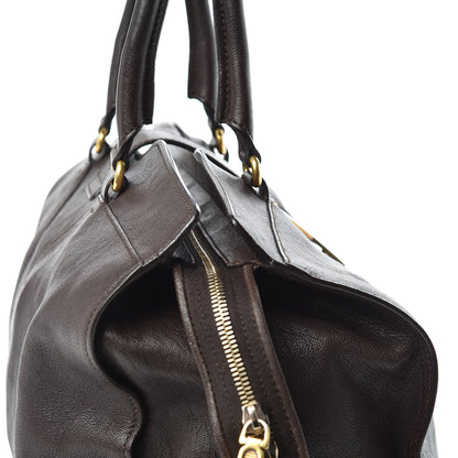 Saint Laurent Sheepskin Medium Cabas ChYc Dark Brown 12 of 23