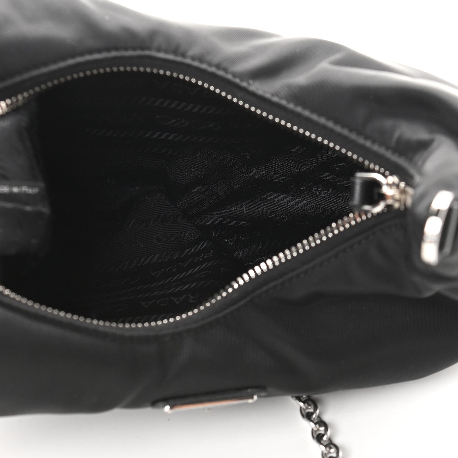 Prada Tessuto Nylon Saffiano Re-Edition 2006 Shoulder Bag Black 5 of 11