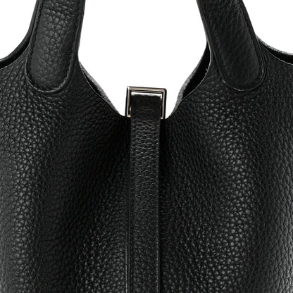 Hermes Taurillon Clemence Picotin Lock 18 PM Black 8 of 11