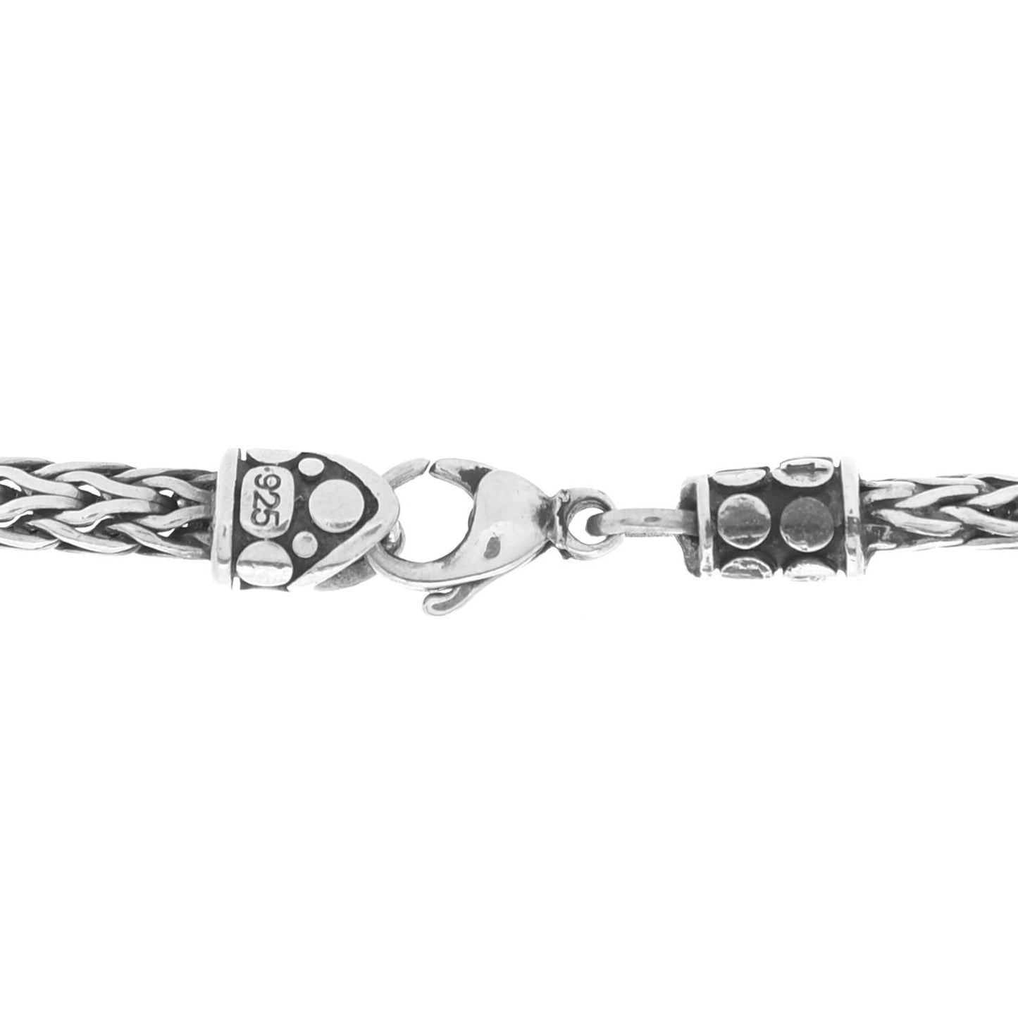 Sterling Silver Kali Dot Bead Station Long Necklace