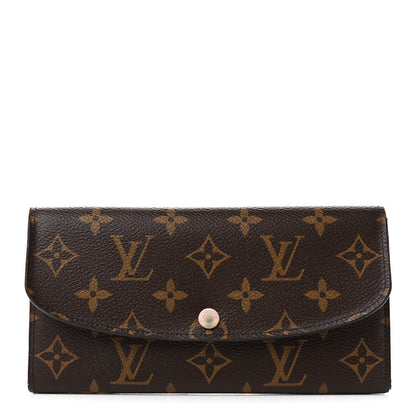 Louis Vuitton Monogram Emilie Wallet Rose Ballerine 1 of 8