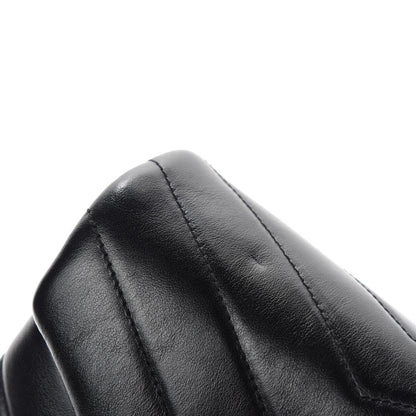 Saint Laurent Calfskin Y Quilted Monogram Toy Loulou Crossbody Bag Black 8 of 13
