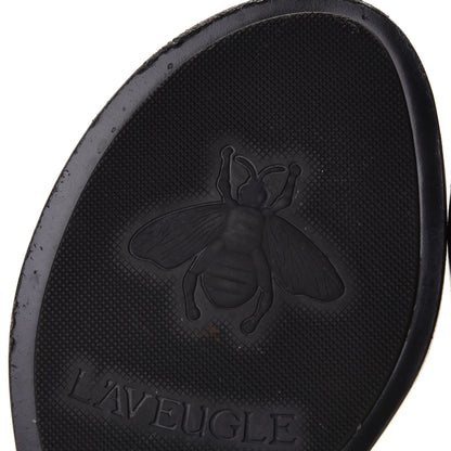 Gucci Calfskin GG Marmont Thong Sandals 38 Black 9 of 11